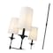 Z-Lite Emily 6 Light Chandelier, Matte Black & Off White 3033-6MB - alternate 5